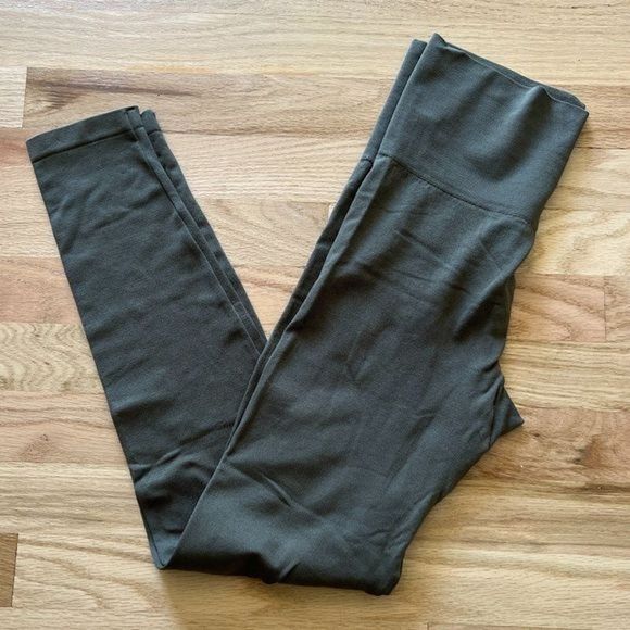 Blissful Benefits By Warner's Legging Seamless army green‎ small medium stretch - Picture 1 of 4